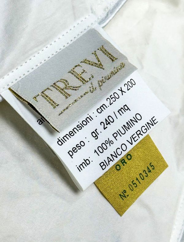 Piumino 2 piazze Molina - bianco