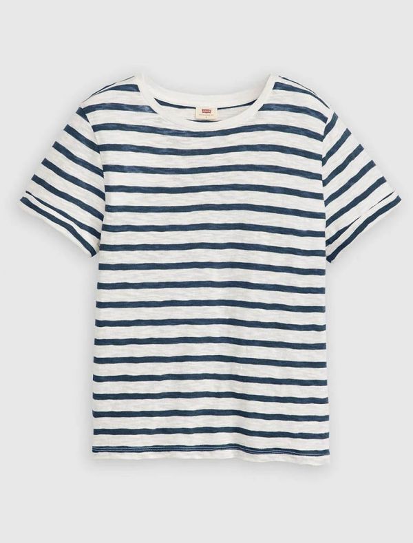 T-shirt manica corta Levi's - bianco blu
