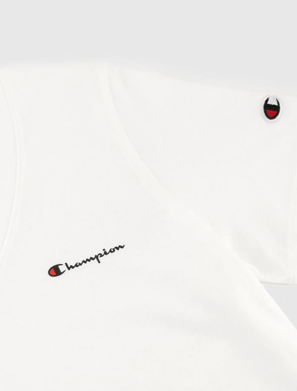 T-shirt manica corta sportiva Champion - bianco