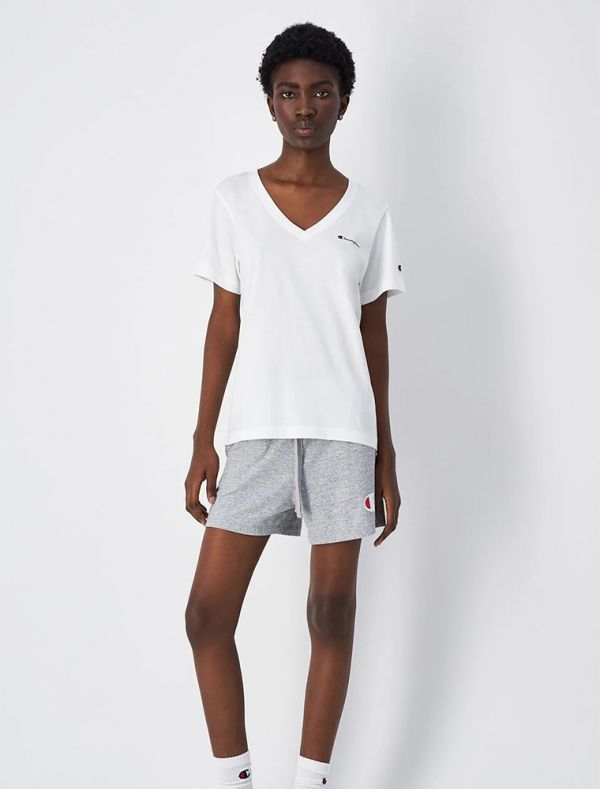 T-shirt manica corta sportiva Champion - bianco