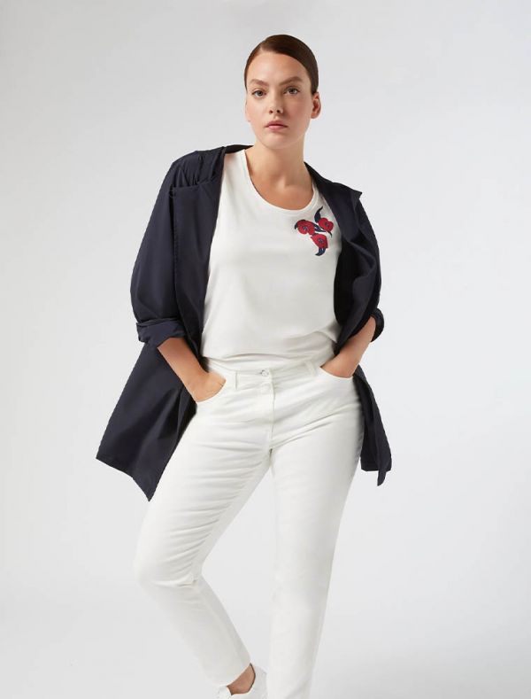 Pantalone curvy Persona Now - burro