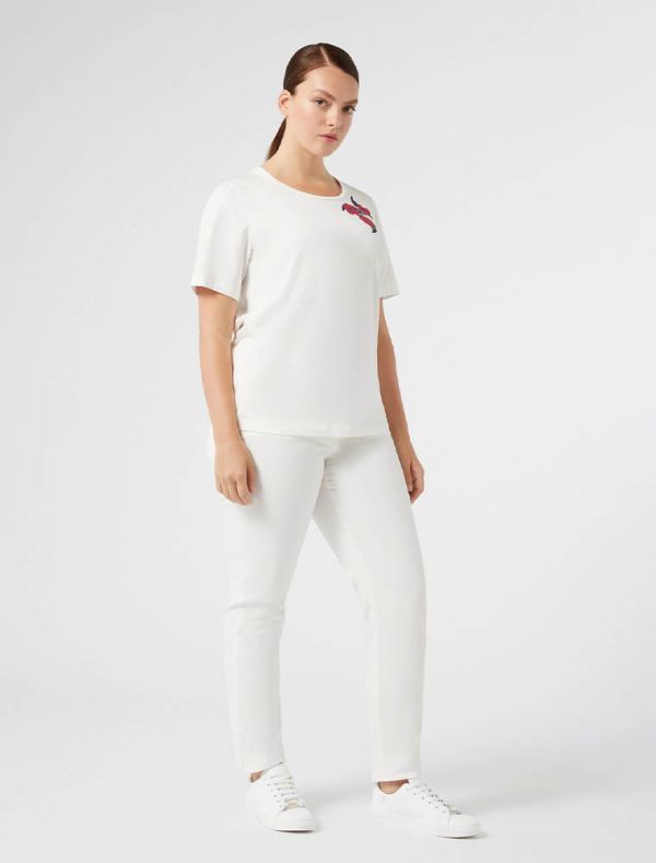 Pantalone curvy Persona Now - burro