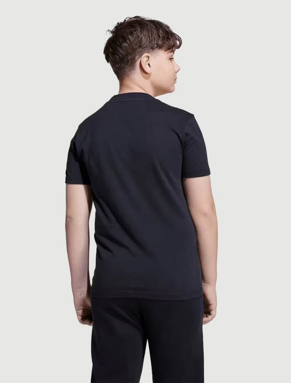 T-shirt manica corta sportiva Adidas - nero rosso