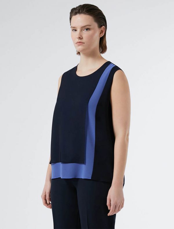 Top curvy Persona - blu marine