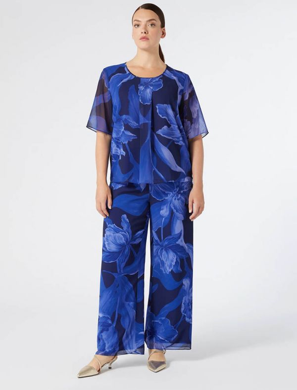 Pantalone curvy Persona - blu