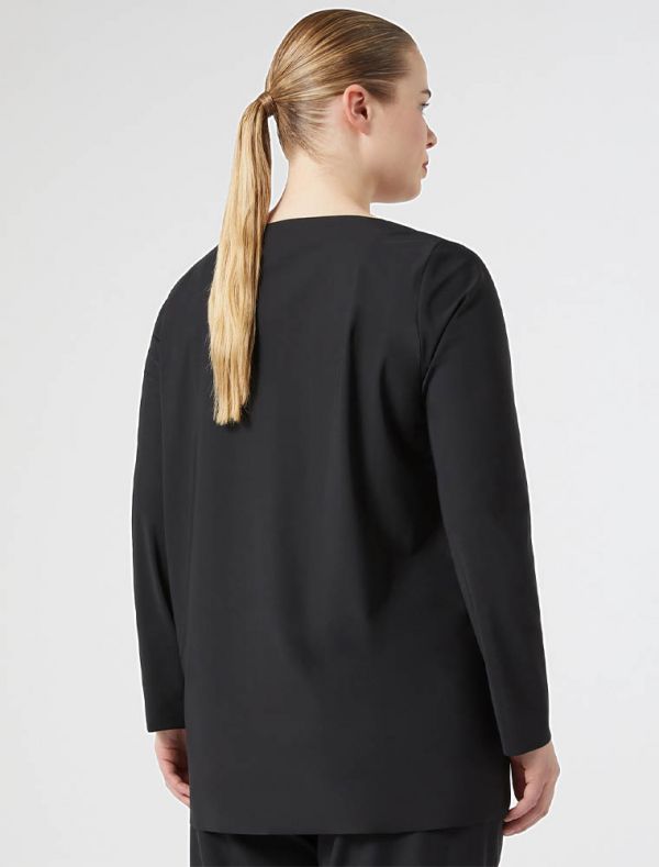 Maglia manica lunga curvy Persona - nero