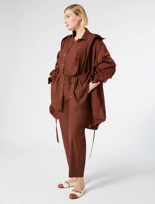 Camicia manica corta curvy Persona - rame