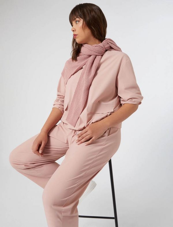 Camicia manica corta curvy Persona - rosa
