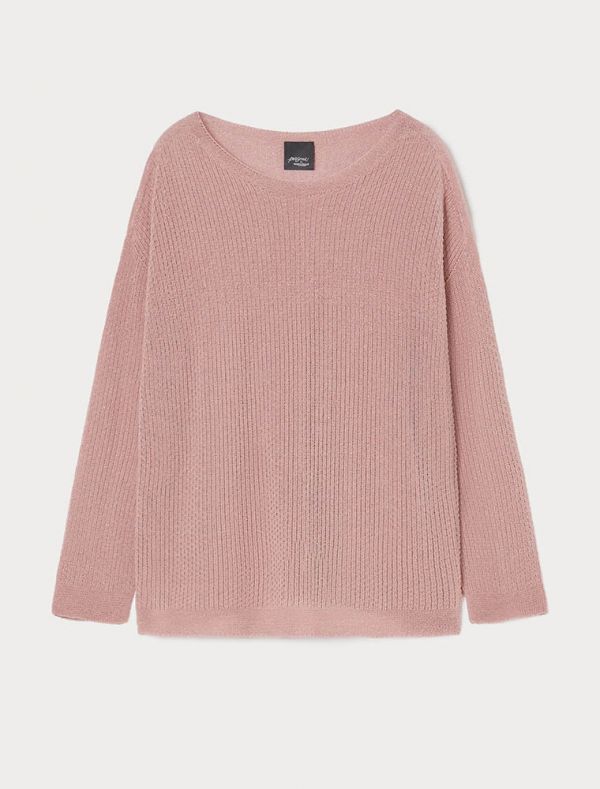 Maglia manica lunga curvy Persona - rosa