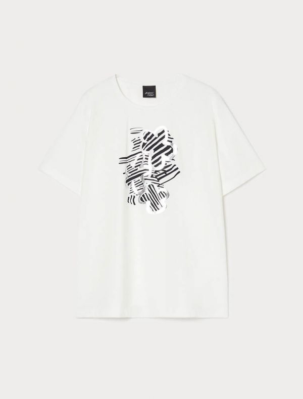 Maglia manica corta curvy Persona - bianco