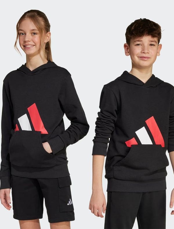 Felpa sportiva Adidas - nero rosso