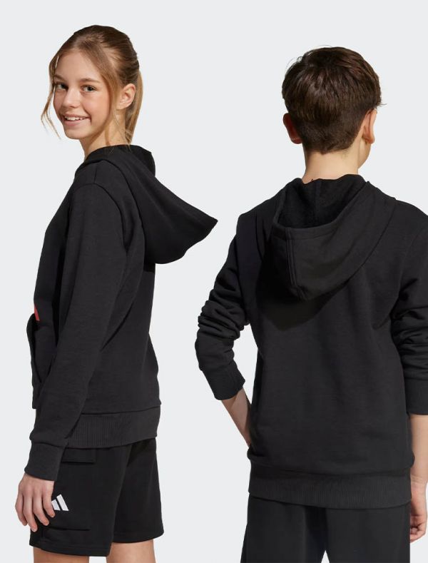 Felpa sportiva Adidas - nero rosso