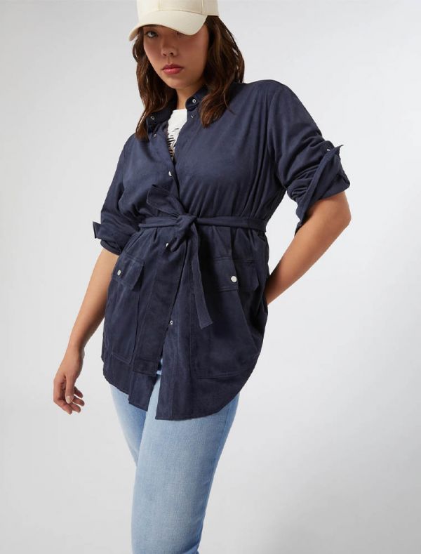 Giacca curvy Persona - blu