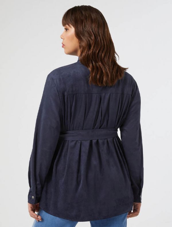 Giacca curvy Persona - blu