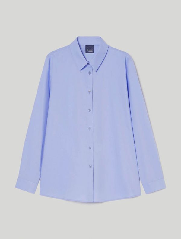 Camicia manica lunga curvy Persona - ortensia