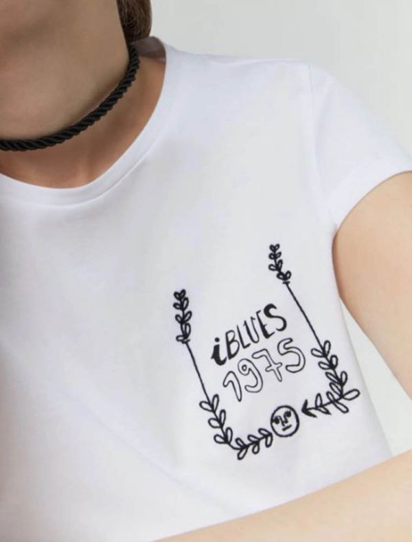 T-shirt manica corta Iblues - bianco
