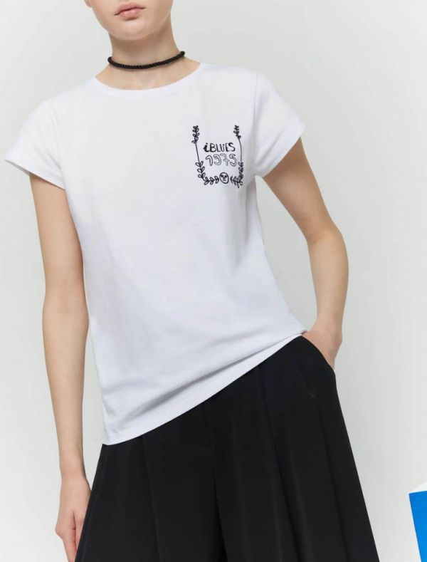 T-shirt manica corta Iblues - bianco