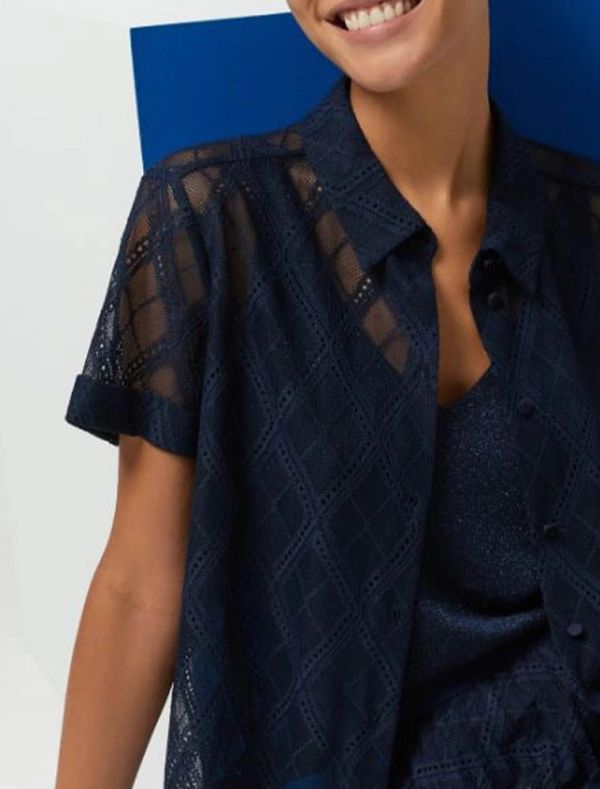 Camicia manica corta Iblues - blu