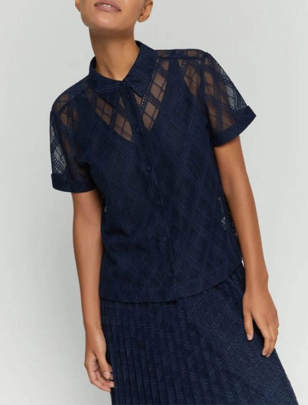 Camicia manica corta Iblues - blu