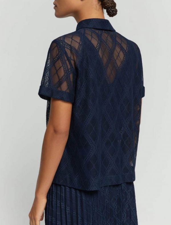 Camicia manica corta Iblues - blu