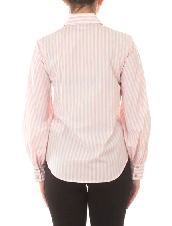 Camicia manica lunga Iblues - rosa bianco
