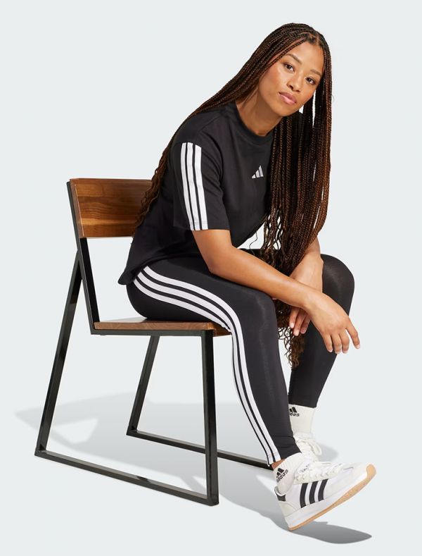Leggings sportivo Adidas - nero bianco