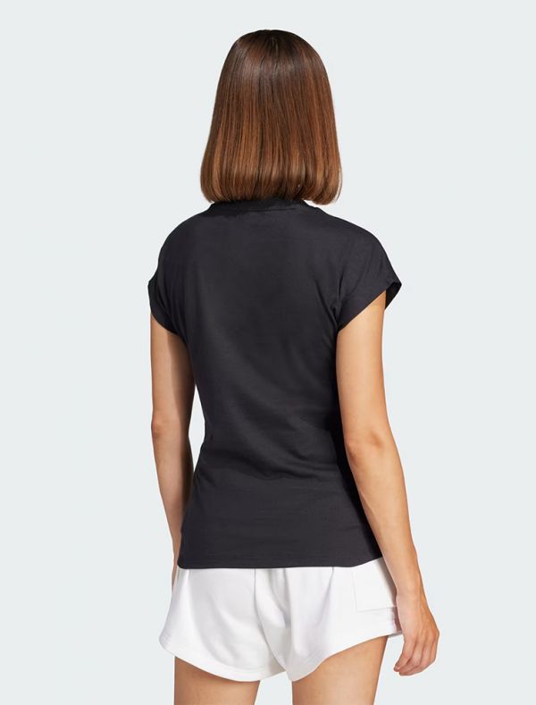 T-shirt manica corta sportiva Adidas - nero bianco
