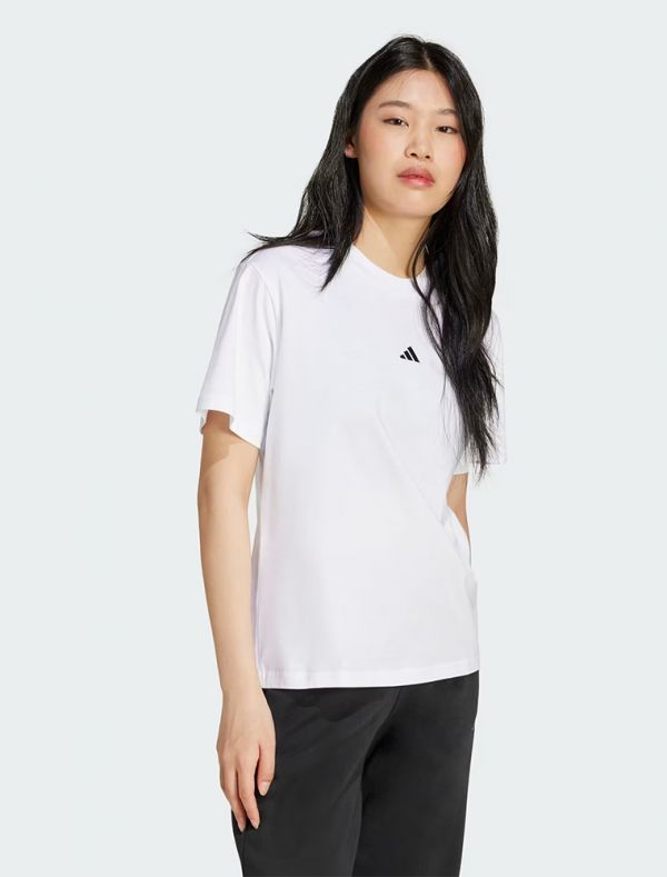 T-shirt manica corta sportiva Adidas - bianco nero