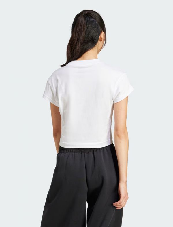 T-shirt manica corta sportiva Adidas - bianco