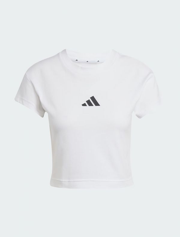 T-shirt manica corta sportiva Adidas - bianco