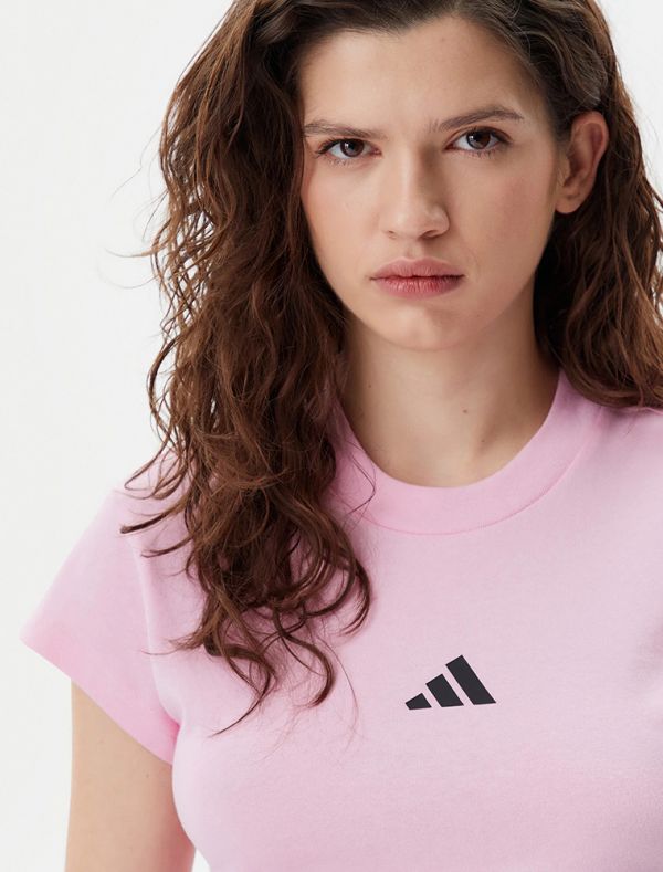 T-shirt manica corta sportiva Adidas - rosa