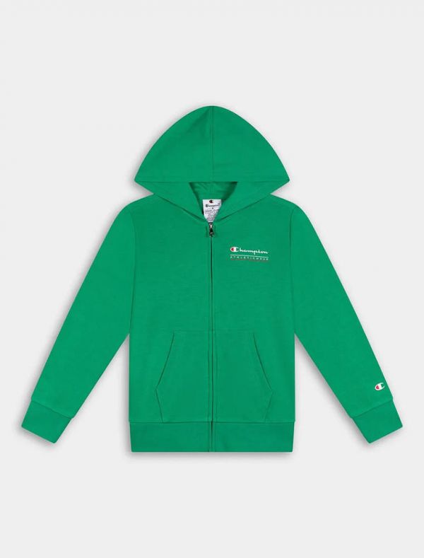 Felpa sportiva aperta Champion - verde