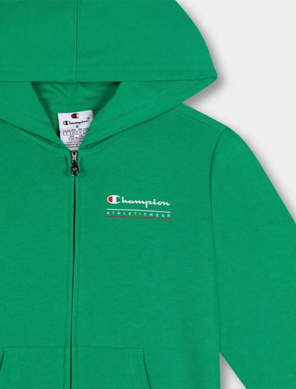 Felpa sportiva aperta Champion - verde