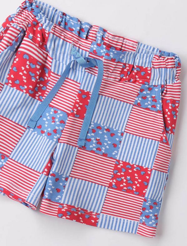 Pantalone corto I Do - rosso blu