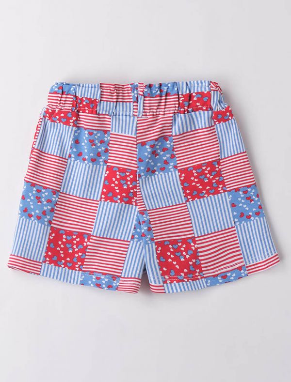 Pantalone corto I Do - rosso blu