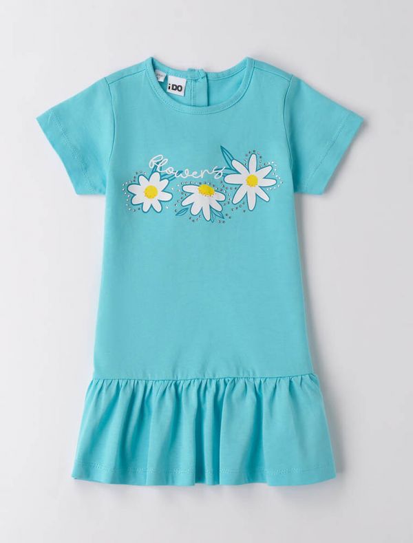 Abito manica corta I Do - azzurro