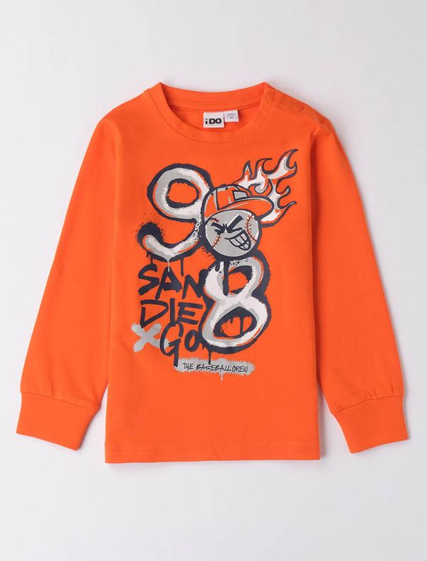 T-shirt manica lunga I Do - arancio