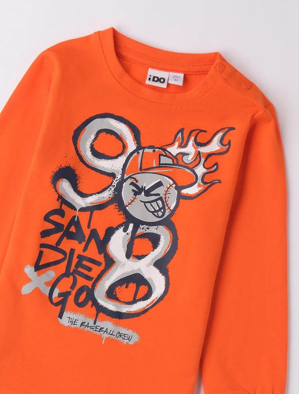 T-shirt manica lunga I Do - arancio