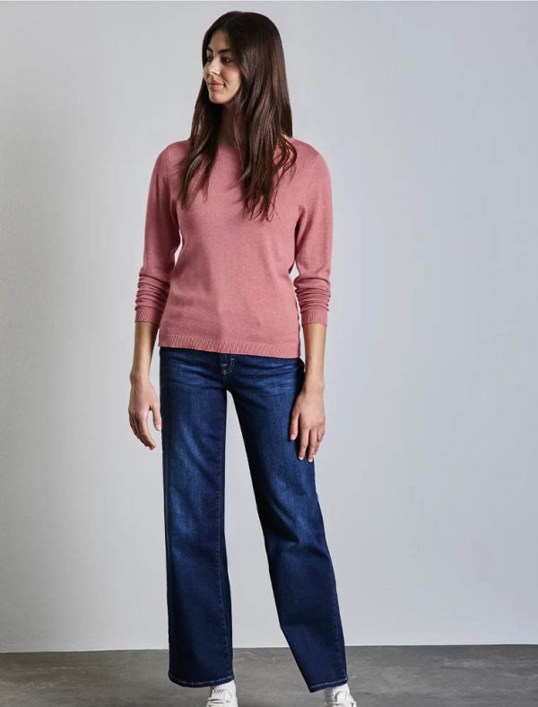 Pullover manica lunga Street One - rosa