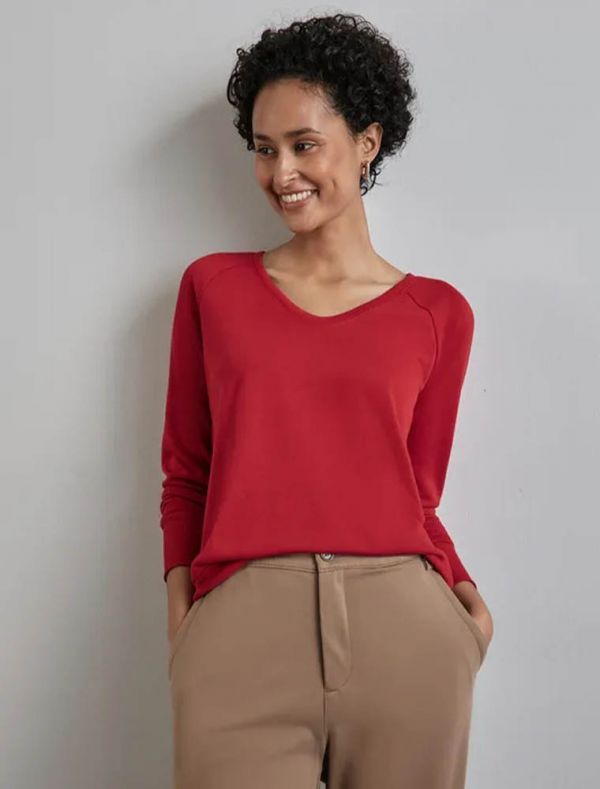 Maglia manica lunga Street One - rosso