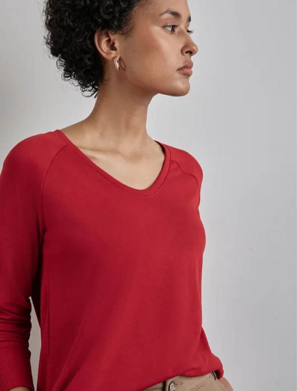 Maglia manica lunga Street One - rosso