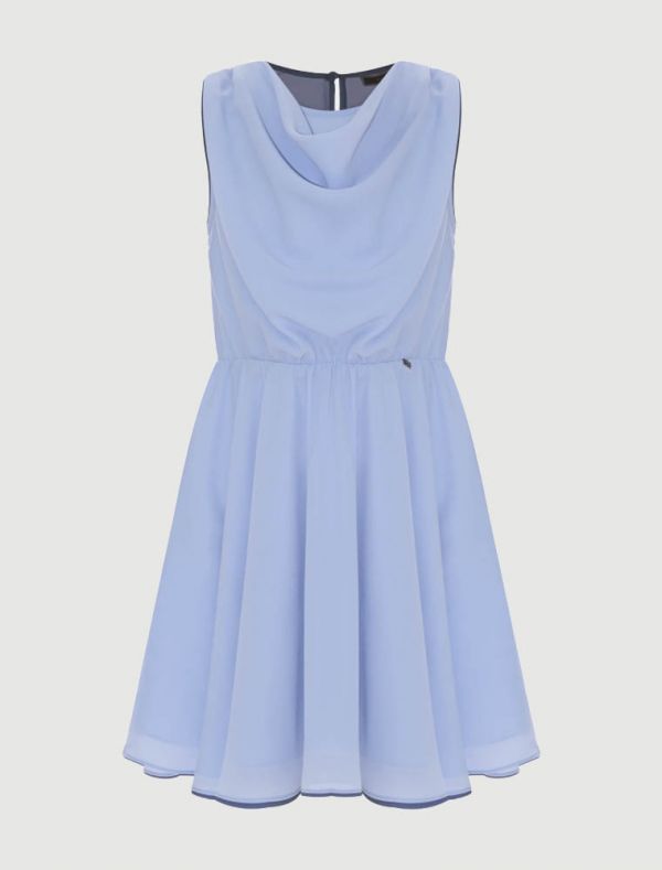Abito manica corta elegante Kocca - azzurro