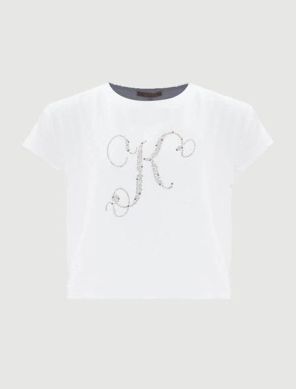 T-shirt manica corta Kocca - panna