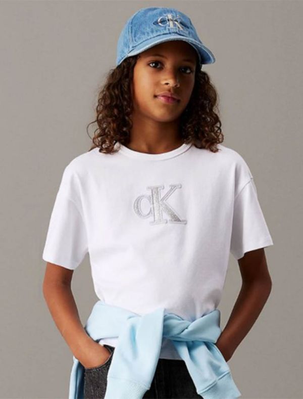 T-shirt manica corta Calvin Klein - white