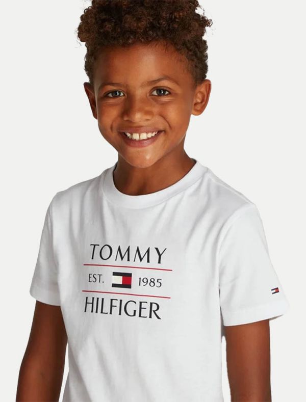 T-shirt manica corta Tommy Hilfiger - white
