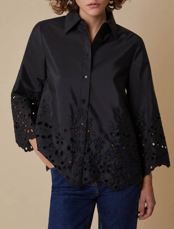 Camicia manica lunga Pennypink - nero