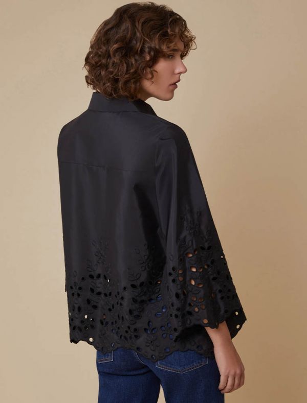 Camicia manica lunga Pennypink - nero
