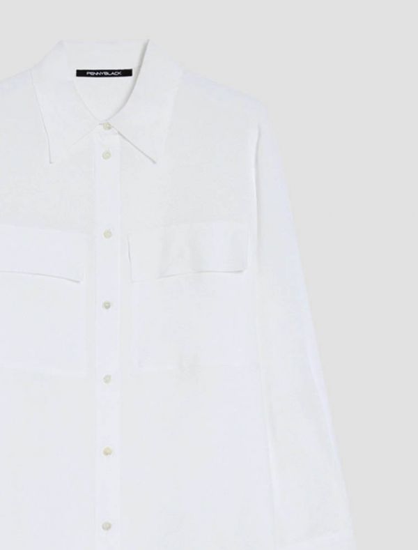 Camicia manica lunga Pennyblack - bianco