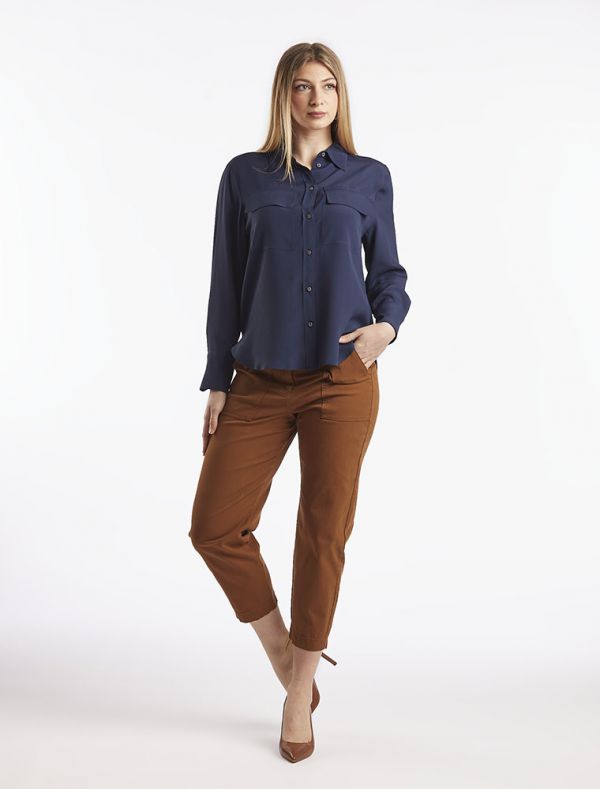 Camicia manica lunga Pennyblack - blu