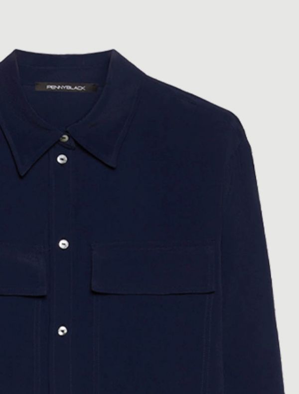 Camicia manica lunga Pennyblack - blu
